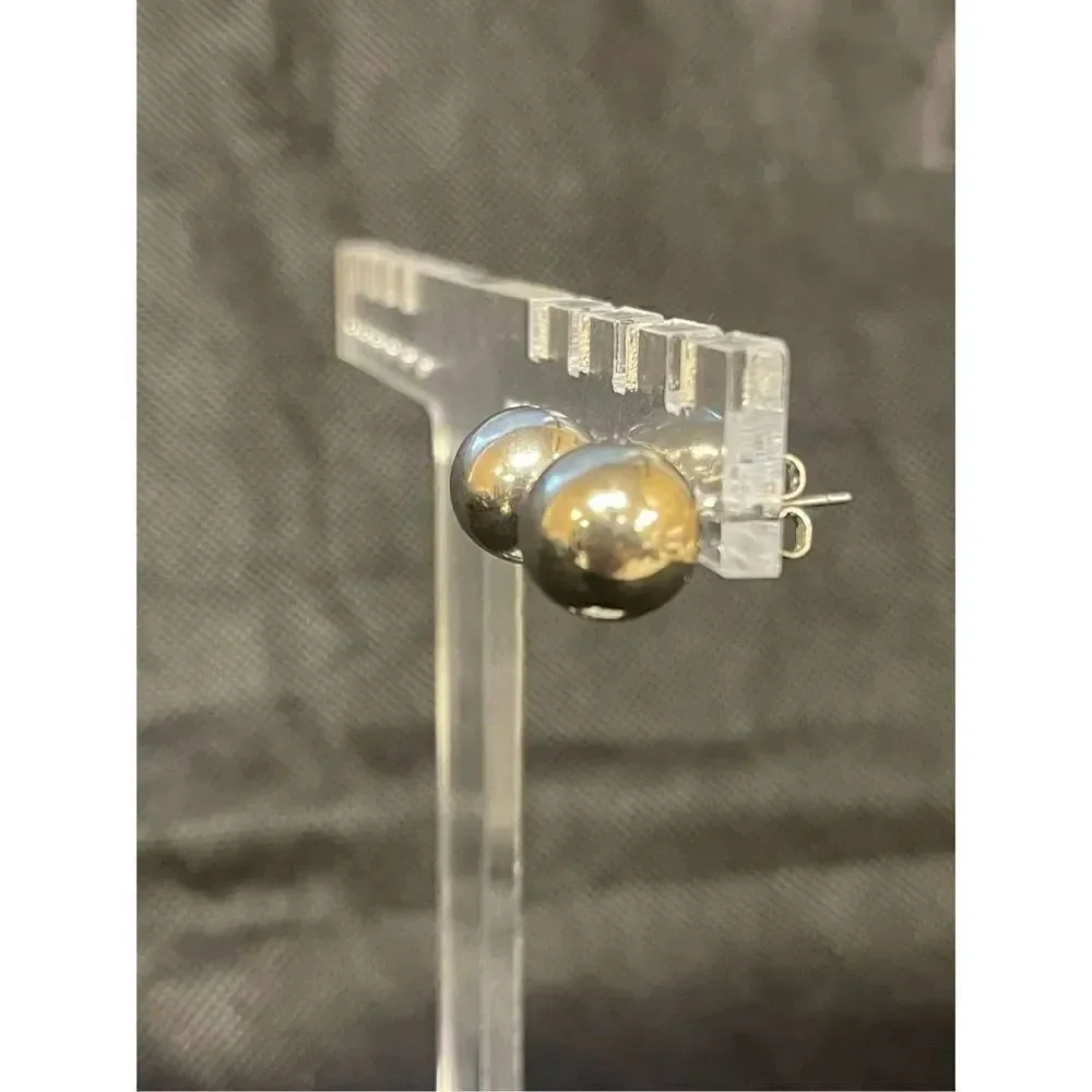 Silver Ball Earrings